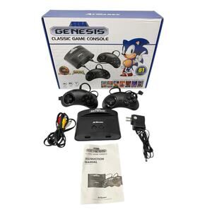 SEGA Genesis Classic Game Console with 81 Preloaded Games Sonic w/ Manual Tested